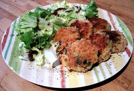 Galettes de céréales aux petits légumes Galettes de céréales aux petits légumes