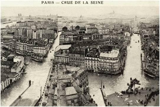 1910 : La Grande Crue De La Seine : Images De Paris