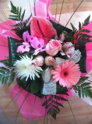 bouquet rose nicky fleurs harfleur le havre