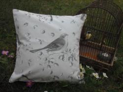 coussin oiseau