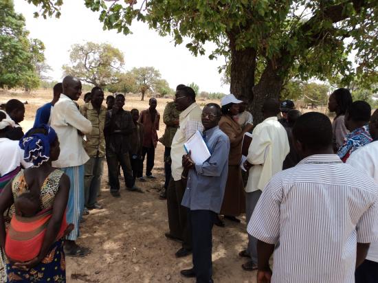 Rencontre avec la population &agrave; Tarkoudtenga