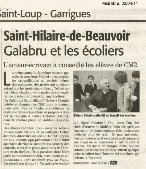 SAINT HILAIRE DE BEAUVOIR 28 MARS 2010
