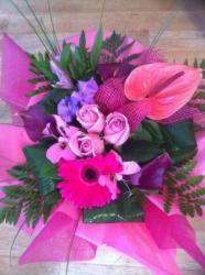 bouquet nicky fleurs rose Harfleur le Havre