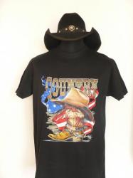 C.C- 15&euro;- hom-TS noir country - S &agrave; XL
