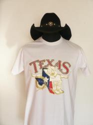 C.C- 15&euro;- hom-TS blanc Texas - S &agrave; XL