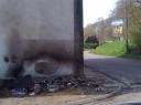 Encore un container poubelle incendi&eacute;