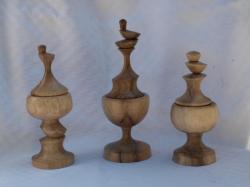BOUGEOIRS BOUGIES CHAUFFE-PLATS EN NOYER