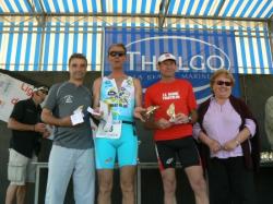 Premier triathlon et déja un podium 
