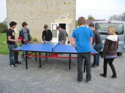 Un petit ping-pong pour faire une pause pendant la répétition