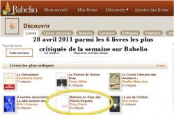Buzz sur Babelio, Ramsès au pays des points-virgules fait partie des six livres les plus critiqués de la semaine