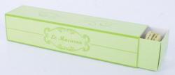 R&eacute;glette carton 8 macarons verte