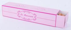 R&eacute;glette carton 8 macarons rose