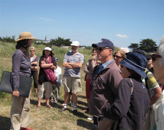 Le groupe de visiteurs