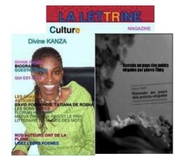 Ramsès au pays des points-virgules» fait la une de Lettrine Culture le magazine de Divine Kanza
