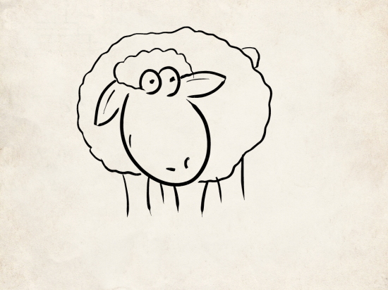 dessin de mouton
