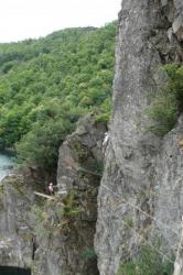via de villefort - parcours facile (bas) - difficille (personnage du haut)