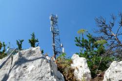 Sortie de la via ferrata de la Canourgue sous la surveillance du pylone!