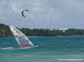 Plage pointe de la saline Guadeloupe, planches à voile, kite surf