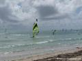 Plage pointe de la saline Guadeloupe, planches à voile, kite surf