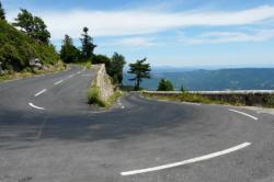 lacets col de Pré la Dame depuis Génolhac (lozère)