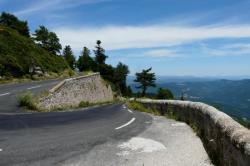 lacets col de Pré la Dame depuis Génolhac (lozère)
