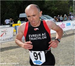 Eric au Triathlon de Pont-Audemer