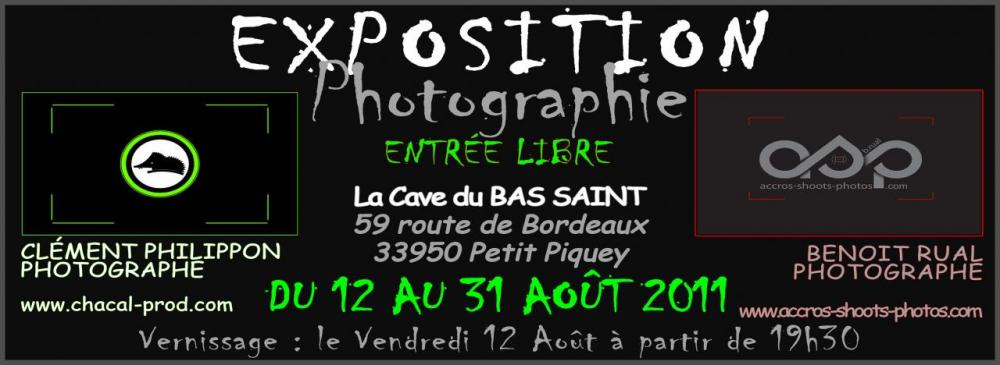 Expostion Chacal Prod et Accros Shoot Photos Exposition C.Philippon - B.Rual - Cave du Bas Saint