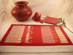 set de table rouge