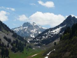 la tournette depuis les dents de lanfon, vallon des chalets de l'aulp riant