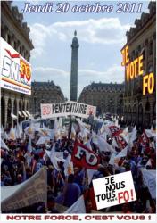 Pour un syndicat Responsable, Votez FO Le jeudi 20 octobre 2011