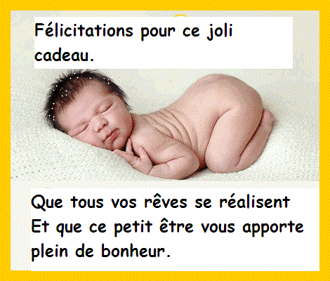 message de bienvenue pour nouveau né