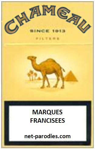 parodie marque francisée  fausse pub cigarette camel
