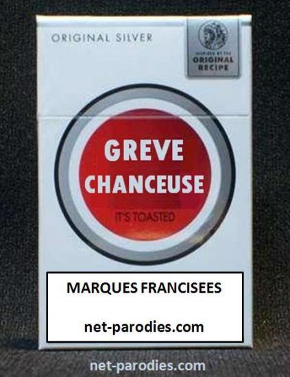 parodie fausse pub marque francisée cigarettes lucky strike
