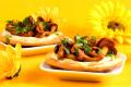 Mini pizza aux girolles