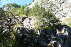 d&eacute;part de la via ferrata de la cascade aux Orres