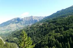 via de la cascade aux Orres : vue g&eacute;n&eacute;rale sur les Orres