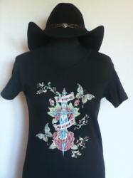 C-C- 15€- Tee shirt Epée Free Soul- S à XXL