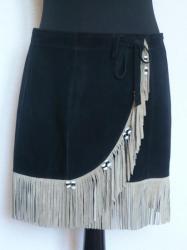 SIB- 55€- Mini Noir Frange Camel- S-M ou L-XL