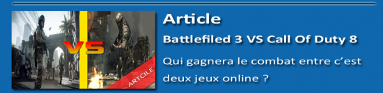 Battlefield 3 vs Call Of Duty : Modern Warfare